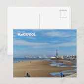 Blackpool Beach Postkarte (Vorne/Hinten)