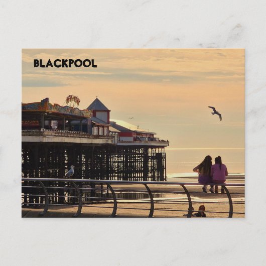 Blackpool Beach Postkarte (Vorderseite)