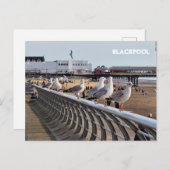 Blackpool Beach Postkarte (Vorne/Hinten)