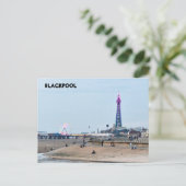Blackpool Beach Postkarte (Stehend Vorderseite)