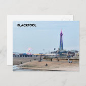 Blackpool Beach Postkarte (Vorne/Hinten)