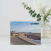 Blackpool Beach Postkarte (Stehend Vorderseite)