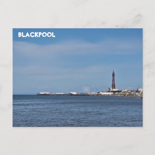 Blackpool Beach Postkarte (Vorderseite)