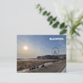 Blackpool Beach Postkarte (Stehend Vorderseite)