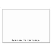 Blackpool Beach Tischnummer (Rückseite)