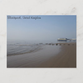Blackpool Central Pier and Beach Postkarte