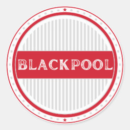 Blackpool City Pride Emblem – English Identity Runder Aufkleber