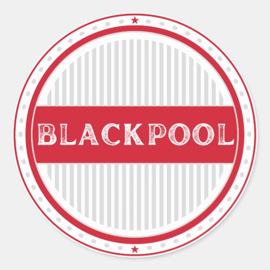 Blackpool City Pride Emblem – English Identity Runder Aufkleber (Vorderseite)