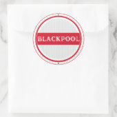 Blackpool City Pride Emblem – English Identity Runder Aufkleber (Tasche)