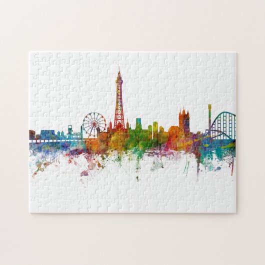 Blackpool England Skyline Puzzle (Horizontal)