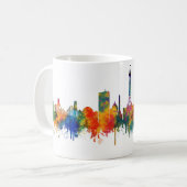 Blackpool England Skyline wird zu Kaffeetasse (Vorderseite Links)