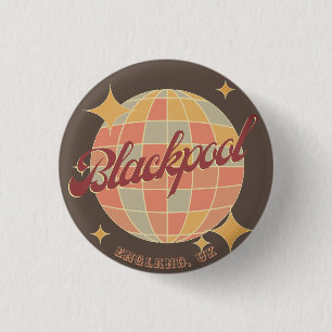 Blackpool England Stadt Retro-Dekor Button