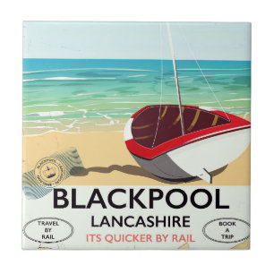 Blackpool, Lancashire, Bahnposter Fliese