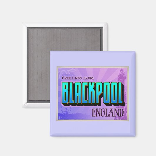 BLACKPOOL MAGNET (Vorderseite/Rückseite)