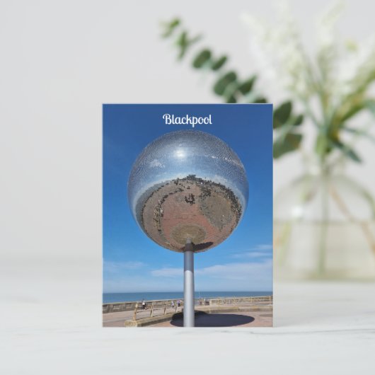 Blackpool Mirrorball Postkarte (Stehend Vorderseite)