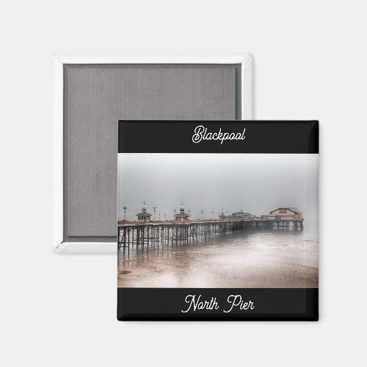 Blackpool North Pier Magnet (Vorderseite/Rückseite)