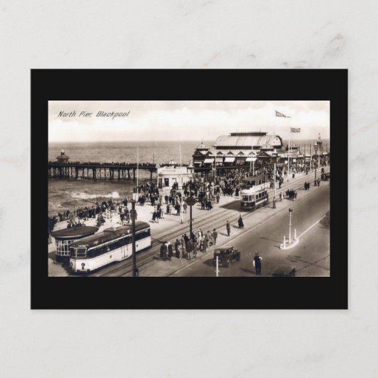 Blackpool, North Pier Postkarte (Vorderseite)