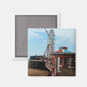 Blackpool Pier Magnet (Vorderseite/Rückseite)