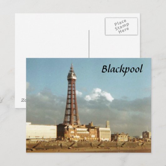 Blackpool Postkarte (Vorne/Hinten)