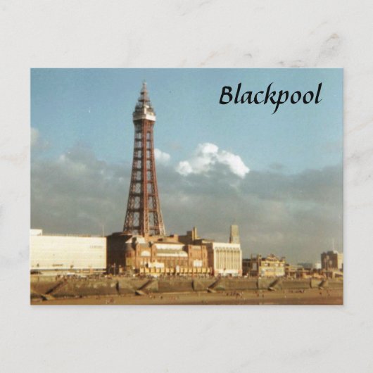 Blackpool Postkarte (Vorderseite)