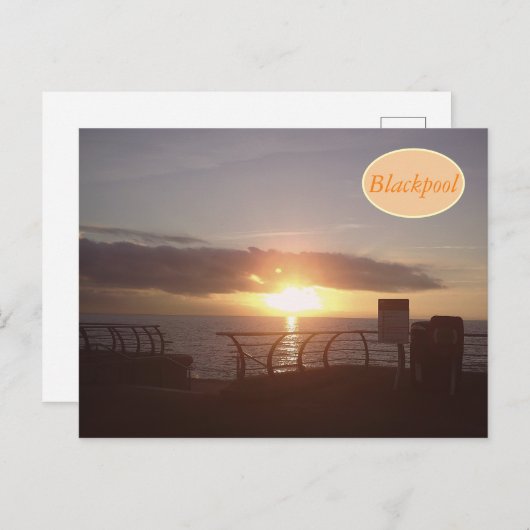 Blackpool Postkarte (Vorne/Hinten)
