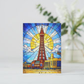 Blackpool Postkarte (Stehend Vorderseite)
