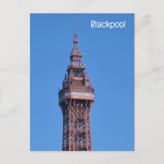 Blackpool Postkarte (Vorderseite)
