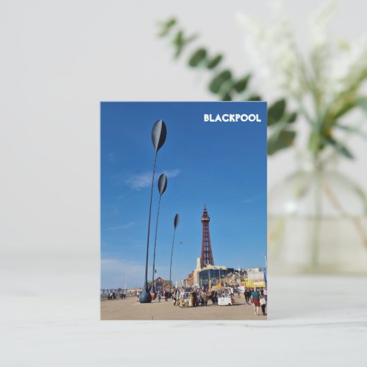 Blackpool Postkarte (Stehend Vorderseite)
