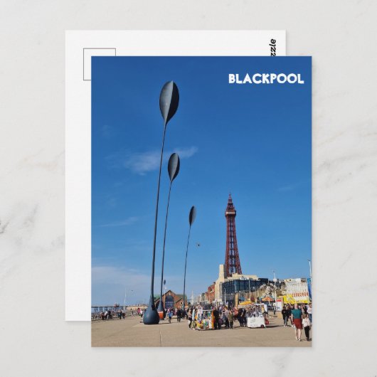 Blackpool Postkarte (Vorne/Hinten)