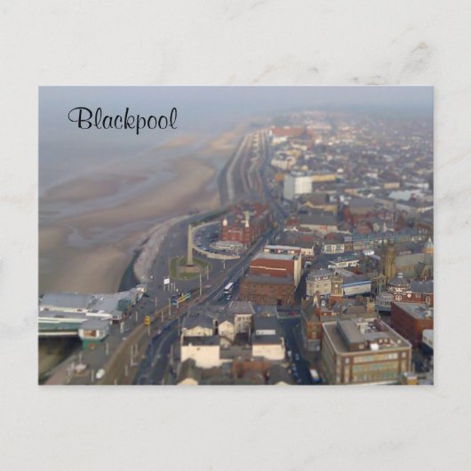 Blackpool Postkarte (Vorderseite)