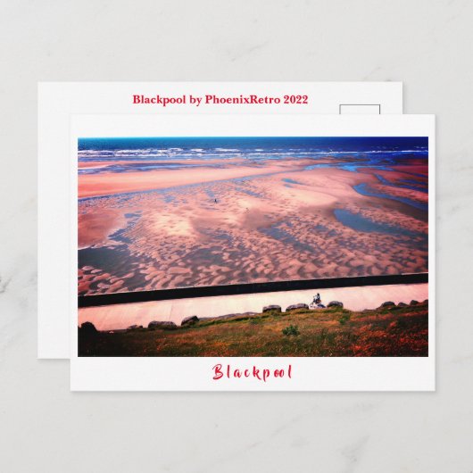 Blackpool-Postkarte Postkarte (Vorne/Hinten)