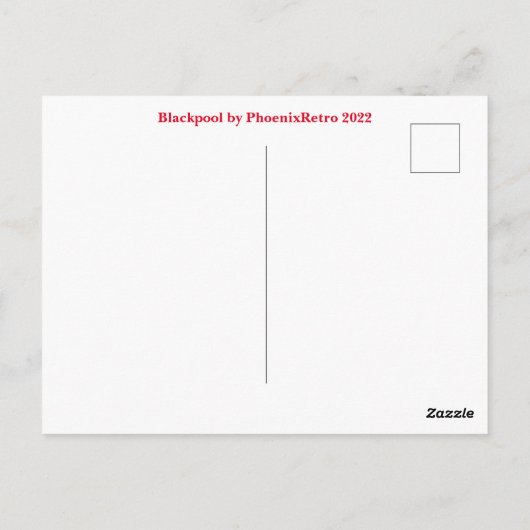 Blackpool-Postkarte Postkarte (Rückseite)