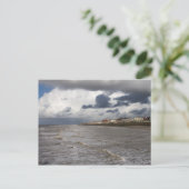 Blackpool Sands und Stormy Sea Postkarte (Stehend Vorderseite)