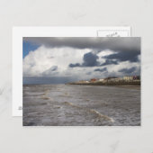 Blackpool Sands und Stormy Sea Postkarte (Vorne/Hinten)