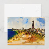 Blackpool Seaside Lancashire  Postkarte (Vorne/Hinten)