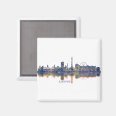 Blackpool Skyline Magnet (Vorderseite/Rückseite)