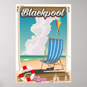 Blackpool-Strand-Reiseplakat Poster