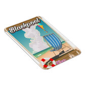 Blackpool Strand Reiseposter Magnet (Rechte Seite)