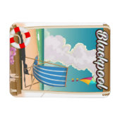 Blackpool Strand Reiseposter Magnet (Horizontal)