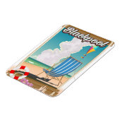 Blackpool Strand Reiseposter Magnet (Linke Seite)
