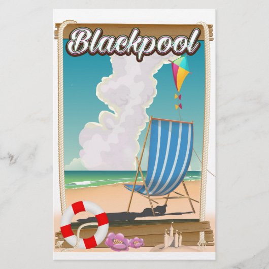 Blackpool Strandprospekt Briefpapier (Vorderseite)