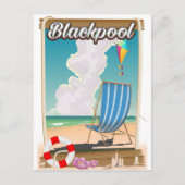 Blackpool Strandprospekt Postkarte (Vorderseite)