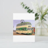 Blackpool-Straßenbahn Postkarte (Stehend Vorderseite)