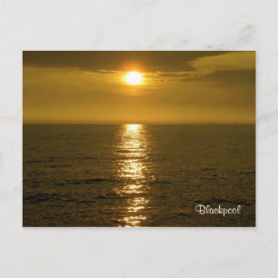 Blackpool Sunset Postkarte
