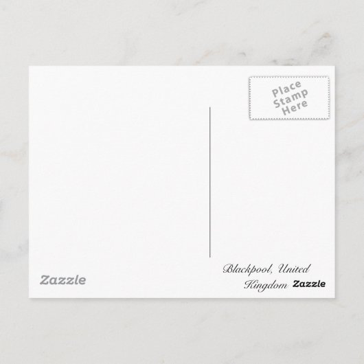 Blackpool Sunset Postkarte (Rückseite)