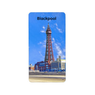 Blackpool Tower Adressaufkleber