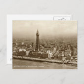 Blackpool Tower - Alte Postkarte (Vorne/Hinten)