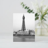 Blackpool Tower B/W Postkarte (Stehend Vorderseite)