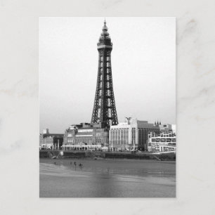 Blackpool Tower B/W Postkarte