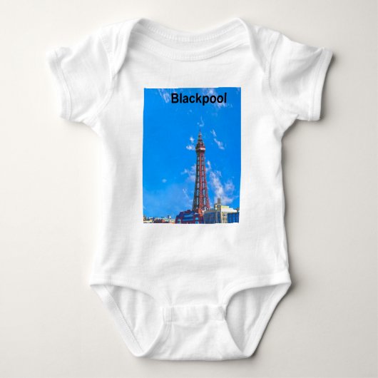 Blackpool Tower Baby Strampler (Vorderseite)
